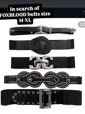 ISO FOXBLOOD BELTS SIZE M-XL